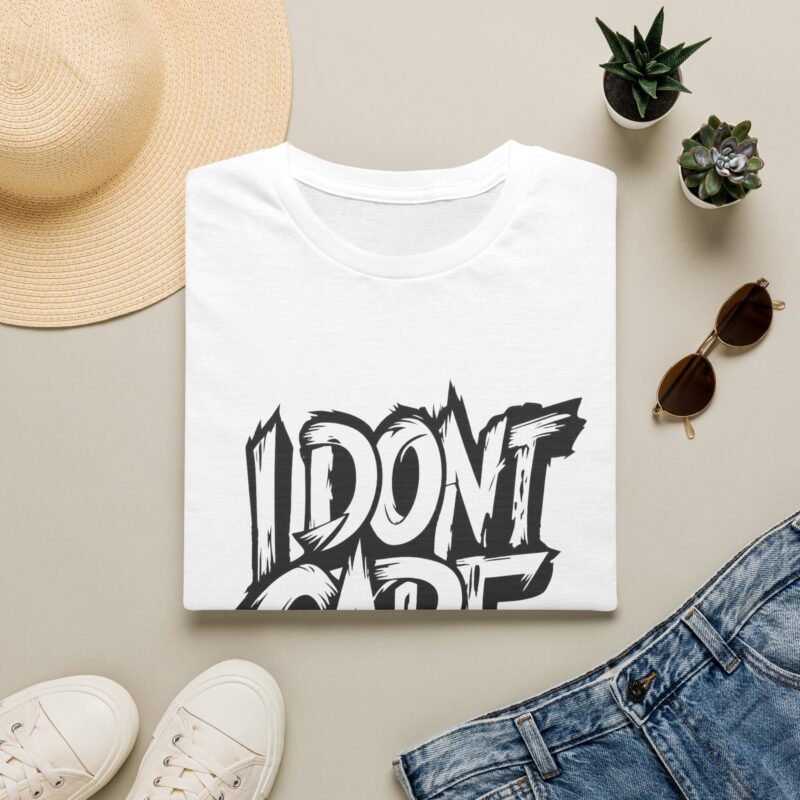 I Don't Care Graphic Tee | Funny Unisex Graphic T-Shirt for Men & Women