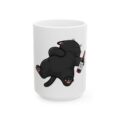 1093777143625588938_2048.jpeg Black Cat Wine Mug | Funny Lazy Cat Ceramic Coffee Cup (11oz/15oz)