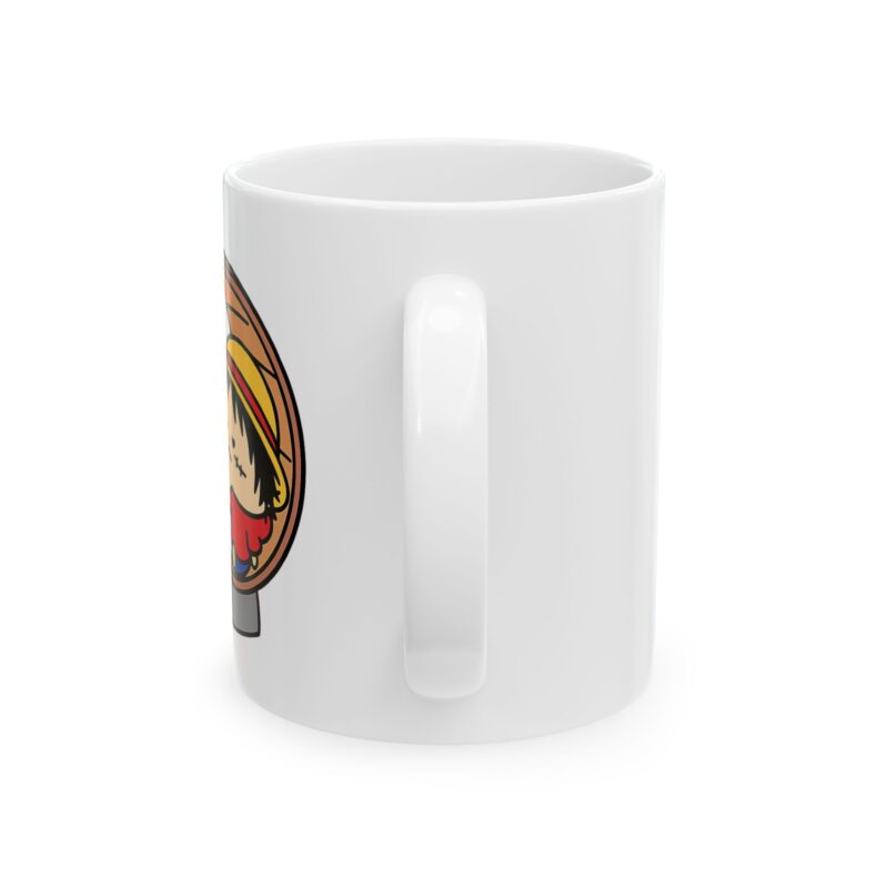 Cute Girl in Pumpkin Costume Mug | Halloween Ceramic Coffee Cup (11oz & 15oz)