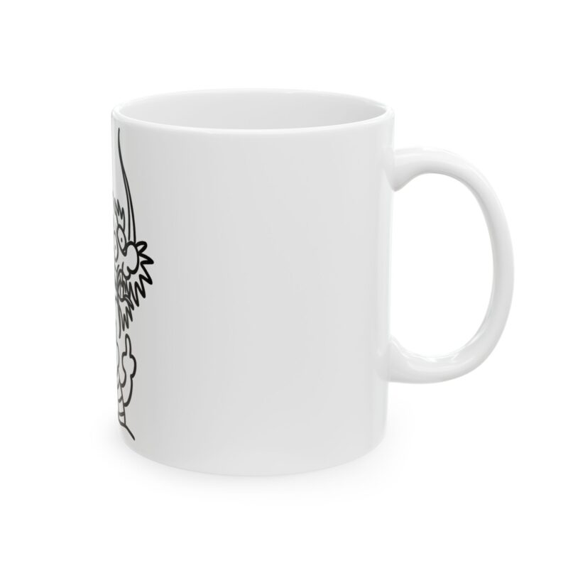 11499659656813821600_2048.jpeg Dragon Outline Ceramic Mug | Black Line Art Asian Dragon Coffee Cup (11oz & 15oz)