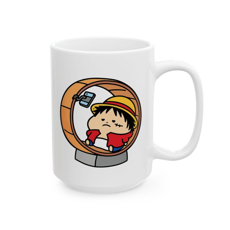 Cute Girl in Pumpkin Costume Mug | Halloween Ceramic Coffee Cup (11oz & 15oz)