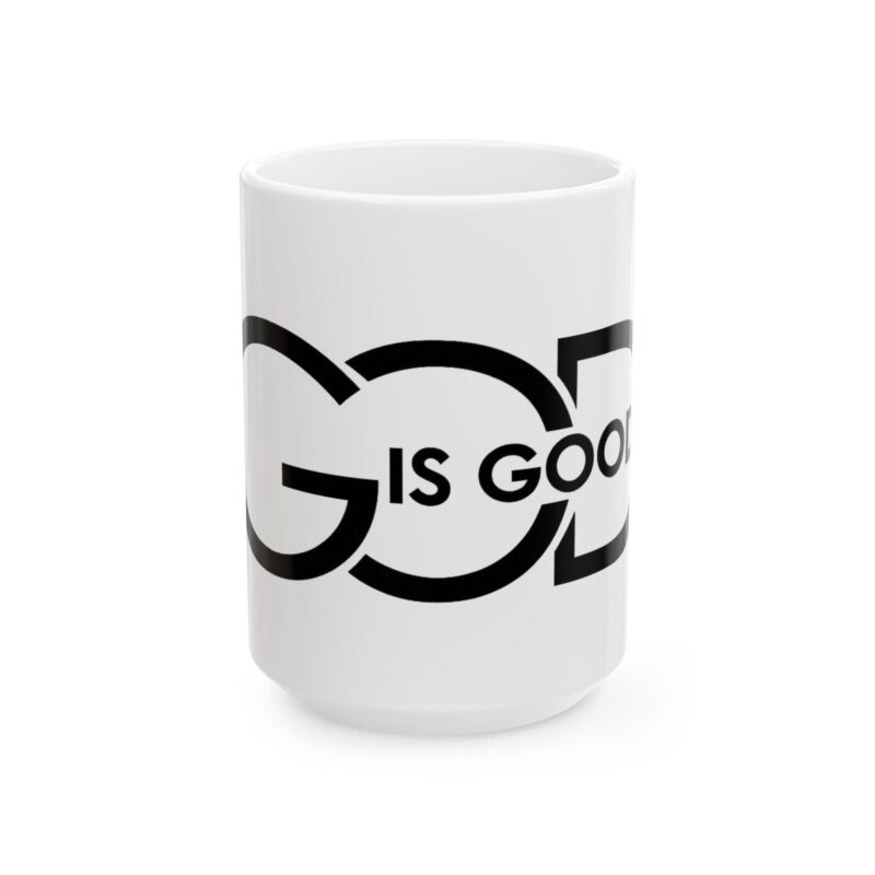 Ceramic Mug — "Good is Good" Minimalist Black Typography Coffee Mug (11oz, 15oz)