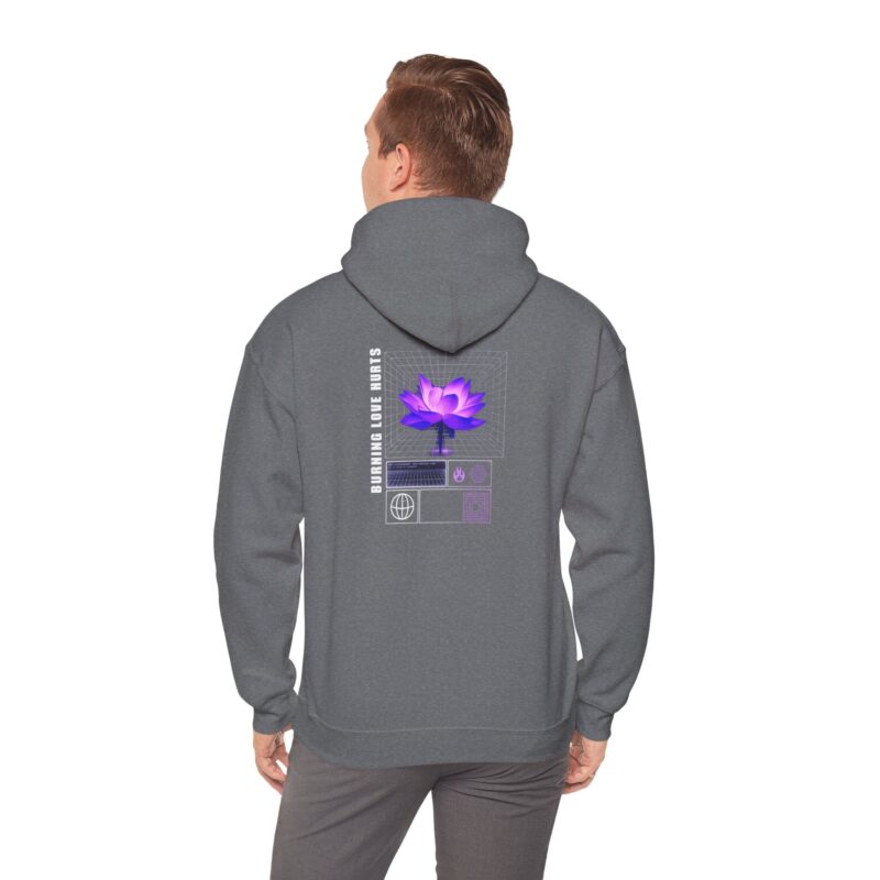 Burning Love Hurts Hoodie – Vintage Heartbreak Graphic Hoodie