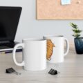 Cat Butt Ceramic Mug | Funny Orange Tabby Coffee Cup (11oz & 15oz)