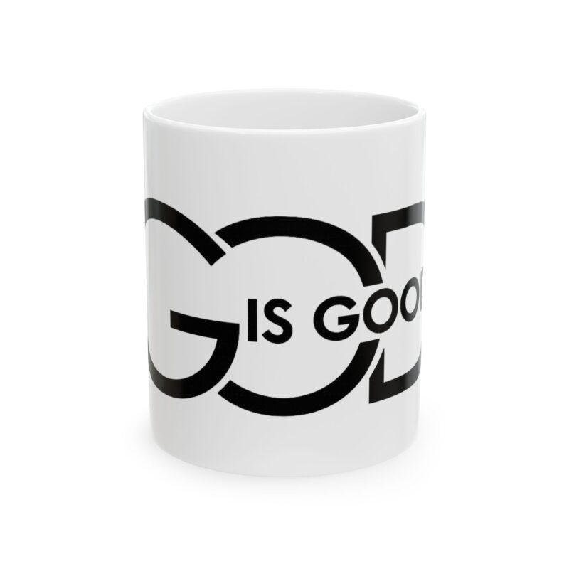 Ceramic Mug — "Good is Good" Minimalist Black Typography Coffee Mug (11oz, 15oz)
