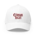 Embroidered Crimson Heart Cap gothic script baseball hat