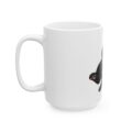 16470861720239664254_2048.jpeg Black Cat Wine Mug | Funny Lazy Cat Ceramic Coffee Cup (11oz/15oz)