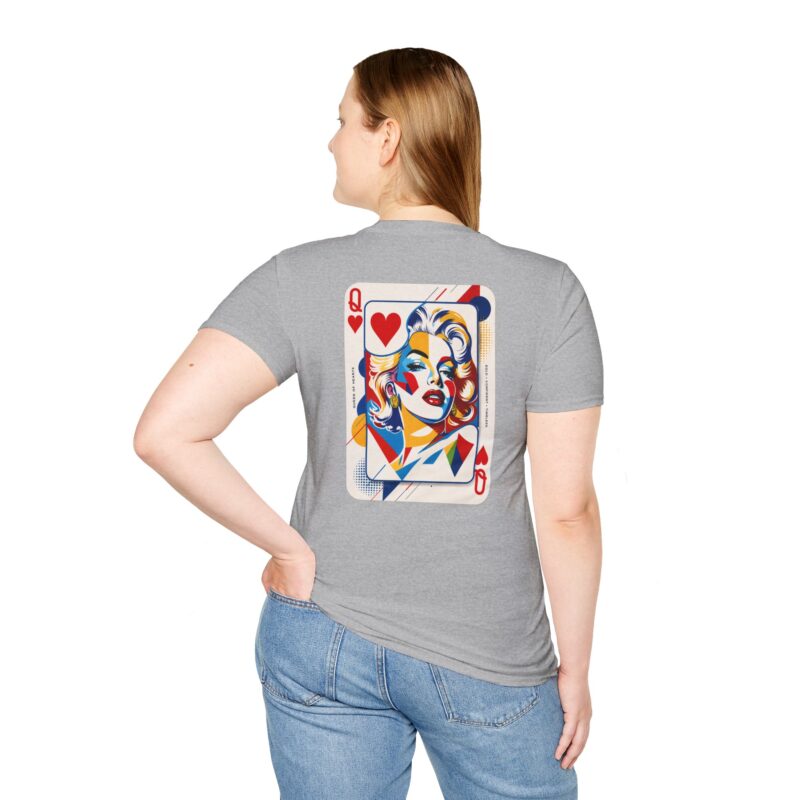 Queen of Hearts Graphic Tee | Vintage Pop Art Playing Card T-Shirt