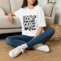 I Don't Care Graphic Tee | Funny Unisex Graphic T-Shirt for Men & Women