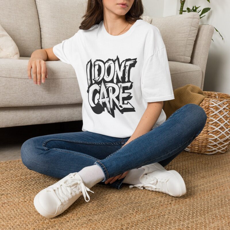I Don't Care Graphic Tee | Funny Unisex Graphic T-Shirt for Men & Women