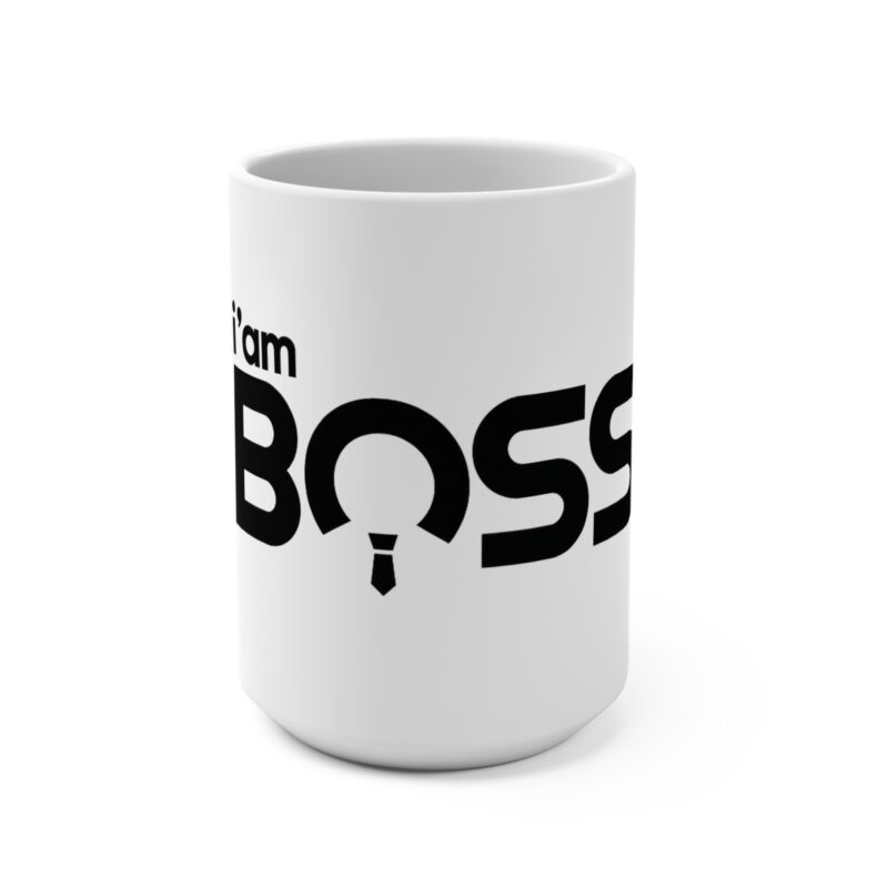 17163619894279319040_2048.jpeg Boss Coffee Mug with "I'm Boss" design on a premium 15oz ceramic mug for managers and entrepreneurs