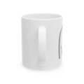 Funny Stick Figure Ceramic Mug | Minimalist Black Line Art Coffee Cup (11oz & 15oz)