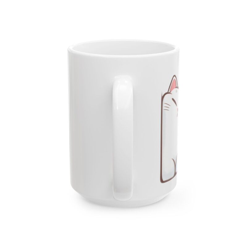 Cat Lover Ceramic Mug | Cute Smiling Cat Illustration (11oz & 15oz)