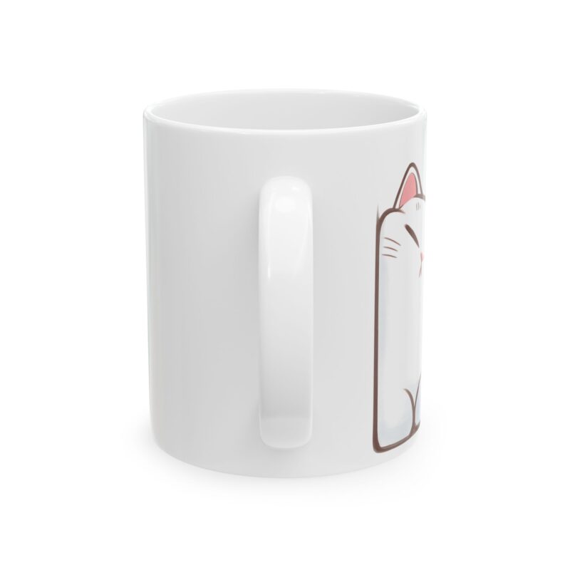Cat Lover Ceramic Mug | Cute Smiling Cat Illustration (11oz & 15oz)