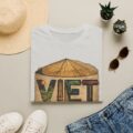 Vietnam Vintage Travel T-Shirt | Retro Conical Hat Graphic Tee for Men & Women