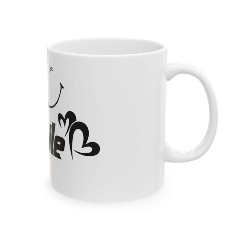 Smile Ceramic Mug — Winking Smiley Coffee Cup (11oz & 15oz)