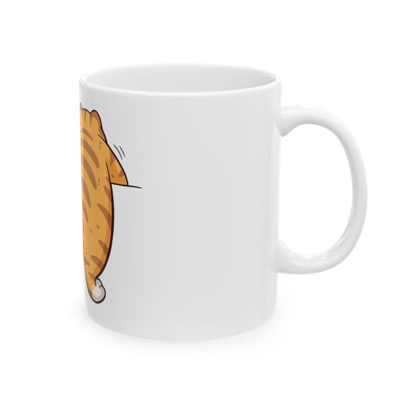 Cat Butt Ceramic Mug | Funny Orange Tabby Coffee Cup (11oz & 15oz)