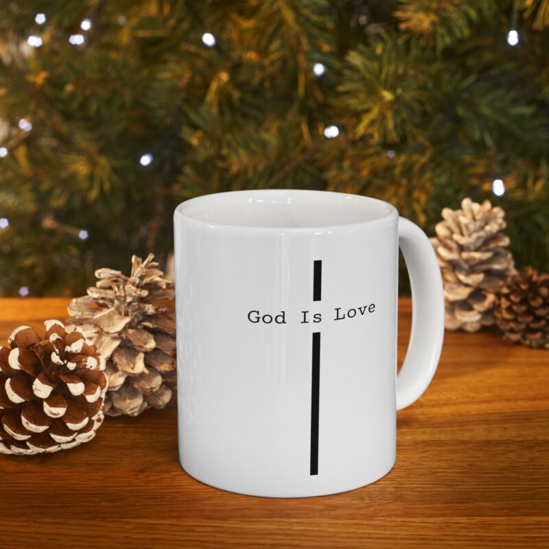 God's Love Graphic Tee – Minimalist 'Good Morning' Coffee Cup (11oz & 15oz)