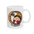 Cute Girl in Pumpkin Costume Mug