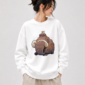 Cute Mammoth Sweatshirt | Funny Cartoon Mammoth Unisex Crewneck Sweatshirt