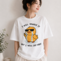 I Will Handle It But I Will Cry First Duck T-Shirt