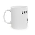 Error 404 Dinosaur Mug | Retro Pixel Dino Ceramic Coffee Cup (11oz & 15oz)