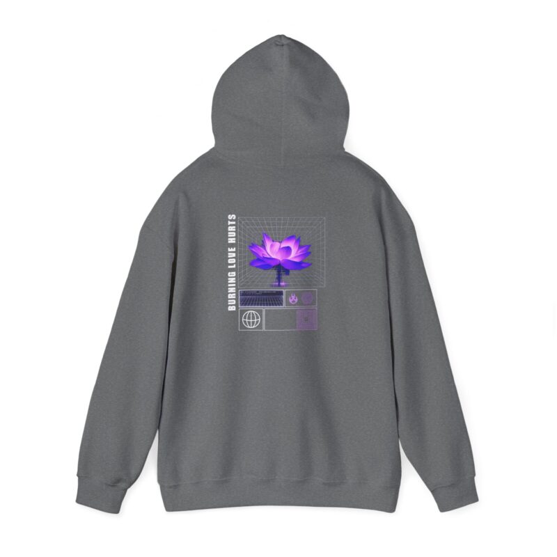 Burning Love Hurts Hoodie – Vintage Heartbreak Graphic Hoodie