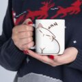 Cat Lover Ceramic Mug | Cute Smiling Cat Illustration (11oz & 15oz)