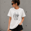 38 Minimalist Chinese Dragon Graphic T-Shirt