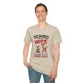 3908743327902096662_2048.jpeg Scared of My Wife T-Shirt — Funny "Happy Wife Happy Life" Graphic Tee