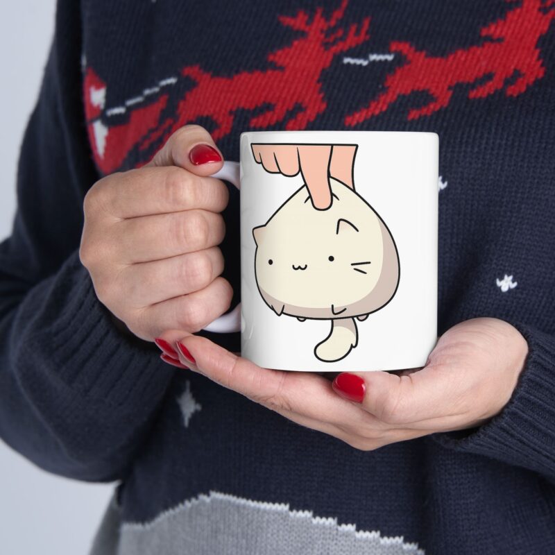 Cute Sleeping Cat Ceramic Mug | Kawaii Cat Lover Coffee Cup (11oz & 15oz)