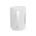 Funny Stick Figure Ceramic Mug | Minimalist Black Line Art Coffee Cup (11oz & 15oz)