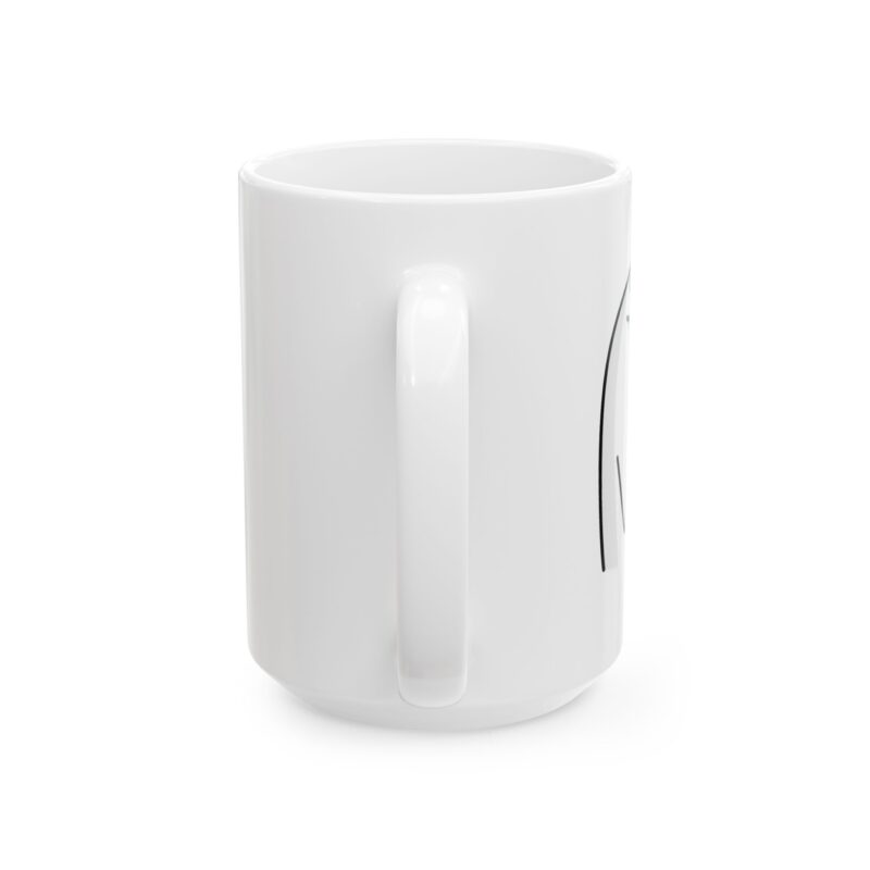 Funny Stick Figure Ceramic Mug | Minimalist Black Line Art Coffee Cup (11oz & 15oz)