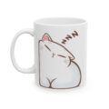 Cat Lover Ceramic Mug | Cute Smiling Cat Illustration (11oz & 15oz)