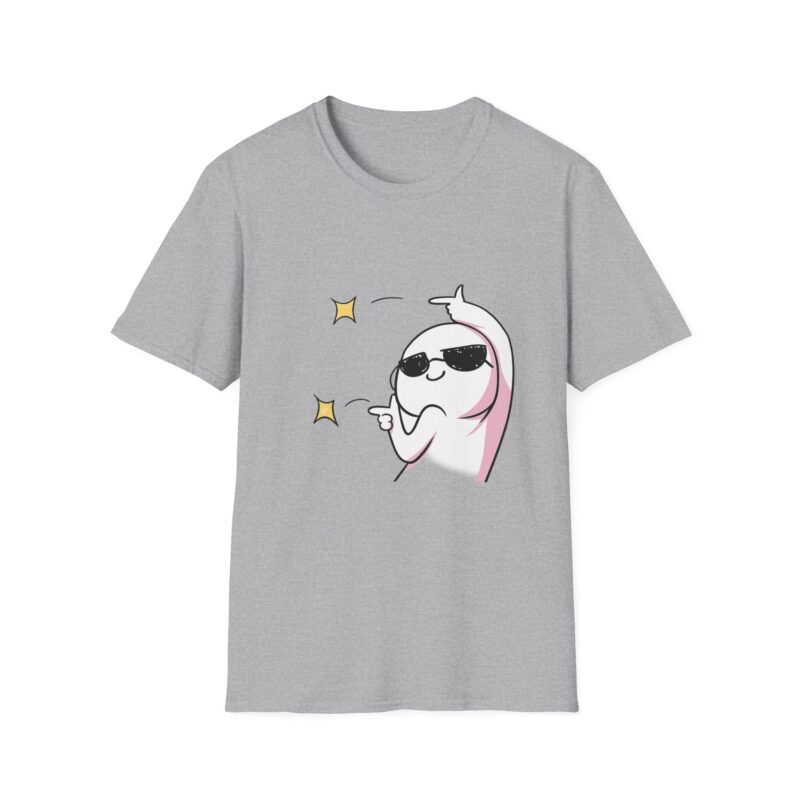 4554624328785097100_2048.jpeg Cool Ghost Graphic T-Shirt | Funny Cartoon Ghost with Sunglasses Unisex Tee