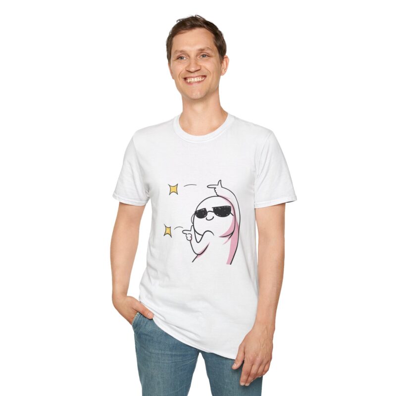 4614822838077525345_2048.jpeg Cool Ghost Graphic T-Shirt | Funny Cartoon Ghost with Sunglasses Unisex Tee