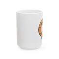 Cute Girl in Pumpkin Costume Mug | Halloween Ceramic Coffee Cup (11oz & 15oz)