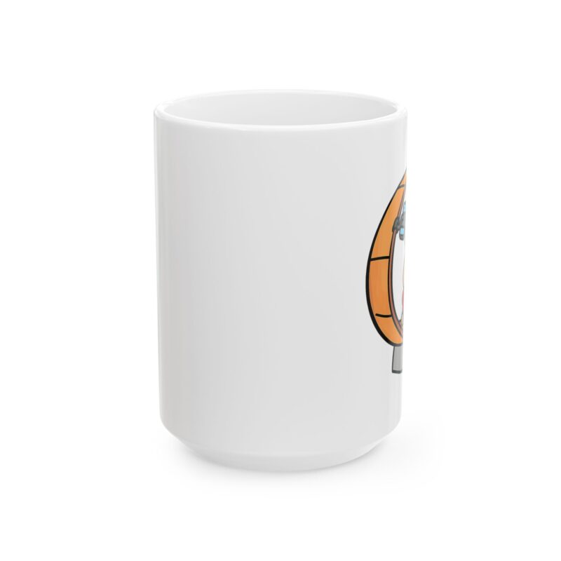 Cute Girl in Pumpkin Costume Mug | Halloween Ceramic Coffee Cup (11oz & 15oz)