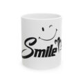 Smile Ceramic Mug — Winking Smiley Coffee Cup (11oz & 15oz)