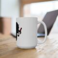 4980260285059088556_2048.jpeg Black Cat Wine Mug | Funny Lazy Cat Ceramic Coffee Cup (11oz/15oz)