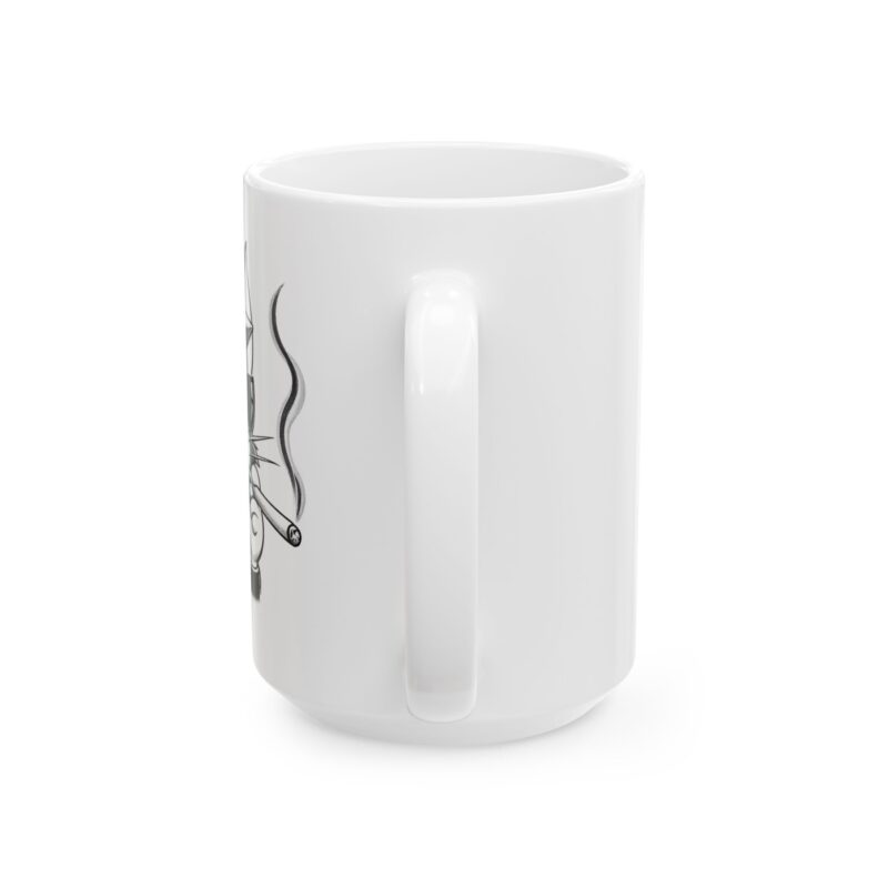 503560370206473186_2048.jpeg Smoky Fox Ceramic Mug | Retro Fox Illustration Coffee Cup (11oz & 15oz)