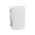 Cat Lover Ceramic Mug | Cute Smiling Cat Illustration (11oz & 15oz)