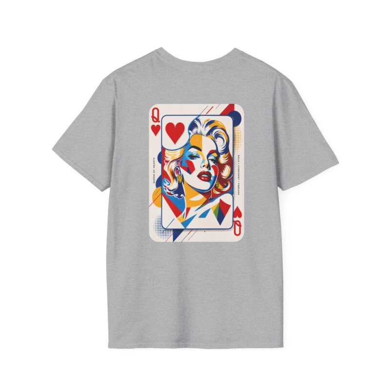 Queen of Hearts Graphic Tee | Vintage Pop Art Playing Card T-Shirt