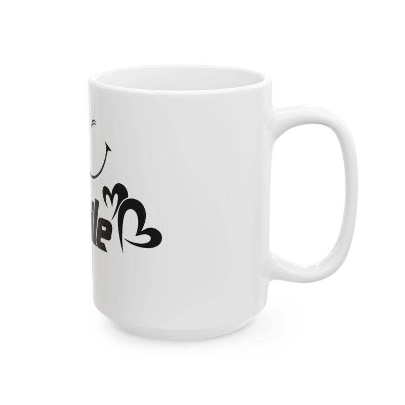Smile Ceramic Mug — Winking Smiley Coffee Cup (11oz & 15oz)