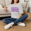 Peach Pepper Retro Logo T-Shirt | Funky 70s Bubble Graphic Tee