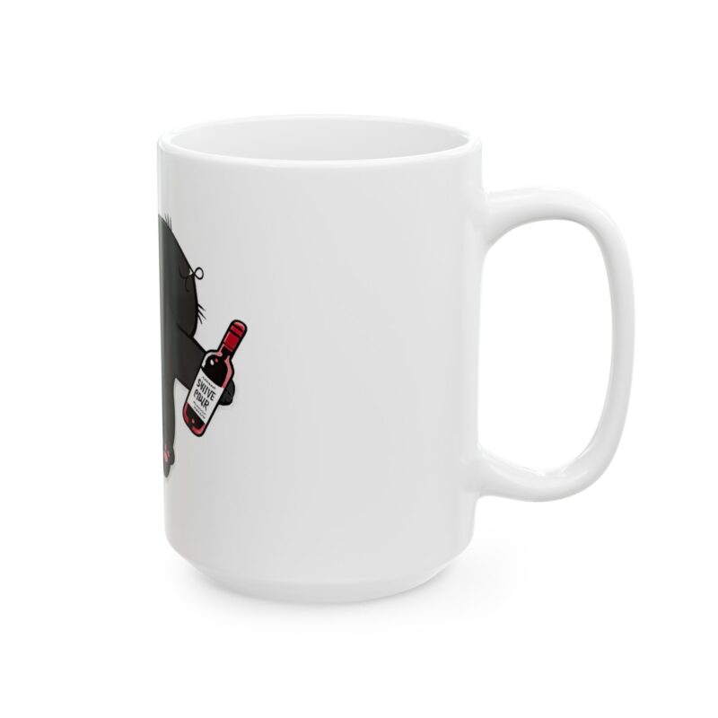 6142531823116628536_2048.jpeg Black Cat Wine Mug | Funny Lazy Cat Ceramic Coffee Cup (11oz/15oz)