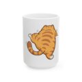 Cat Butt Ceramic Mug | Funny Orange Tabby Coffee Cup (11oz & 15oz)