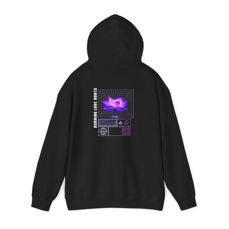 Burning Love Hurts Hoodie – Vintage Heartbreak Graphic Hoodie