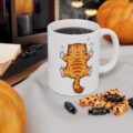 Funny Cat Stretching Ceramic Mug Funny Cat Stretching Ceramic Mug