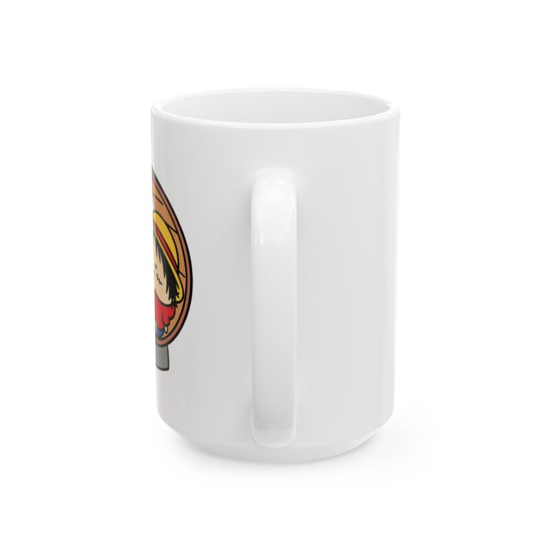 Cute Girl in Pumpkin Costume Mug | Halloween Ceramic Coffee Cup (11oz & 15oz)